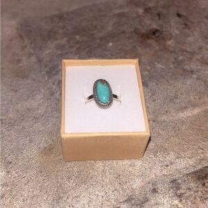 Adjustable Turquoise Sterling Silver Ring